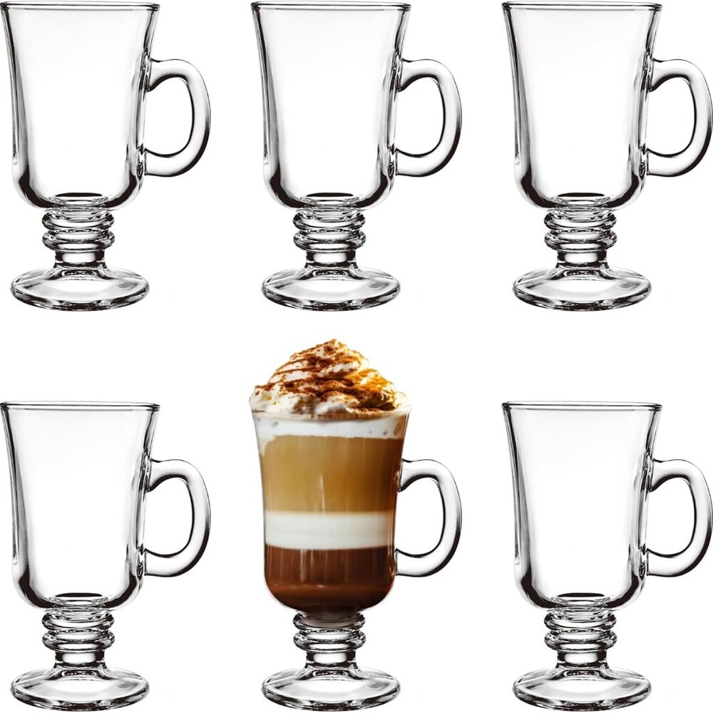 Set of 6 Irish Coffee Mugs
